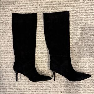 Veronica Beard Black Heeled Boots